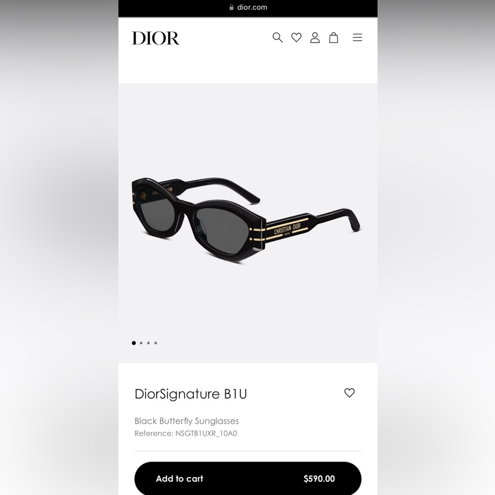 Authentic DiorSignature B1U Sunglasses